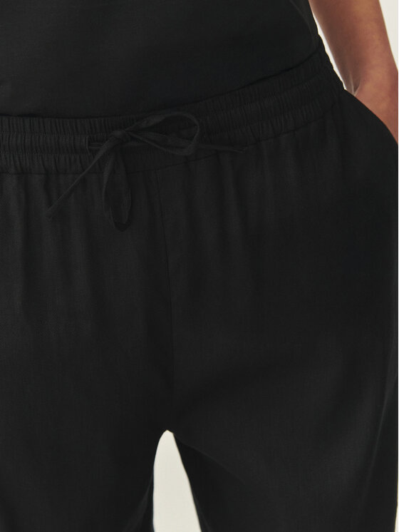 TATUUM TATUUM Spodnie materiałowe REJNA 1 Czarny Loose Fit