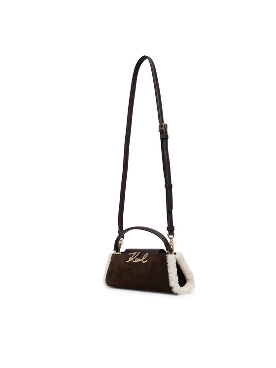 KARL LAGERFELD KARL LAGERFELD Ročna torba B4W30313 Temno rjava