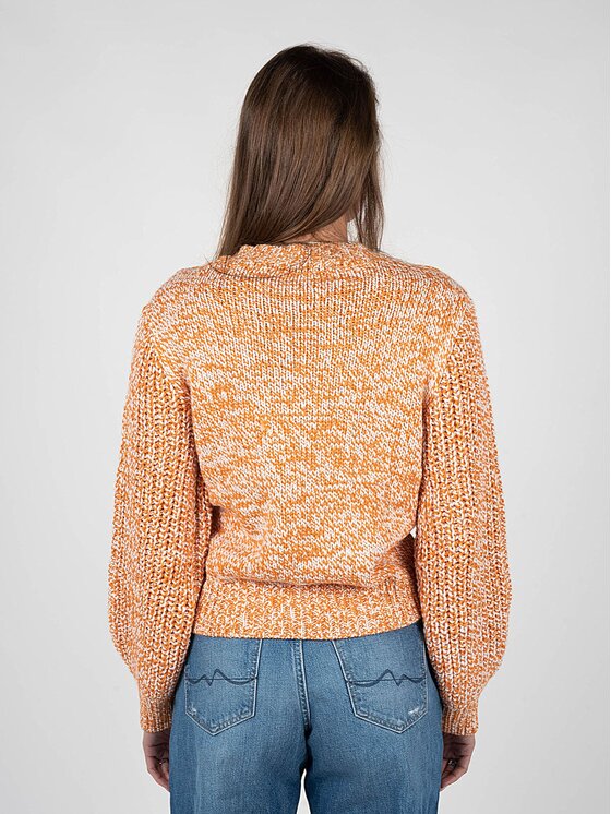 Silvian Heach Silvian Heach Sweter PGA22002MA Pomarańczowy Regular Fit