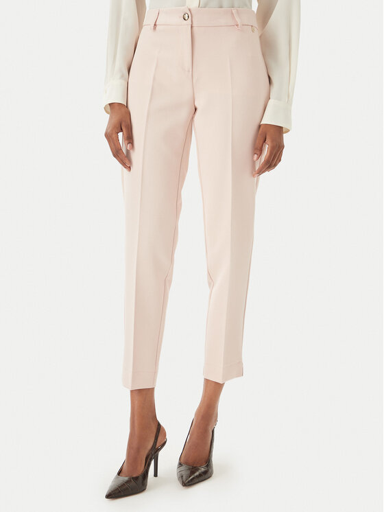 Maryley Pantaloni din material 26EB52Z/43PY Roz deschis Regular Fit