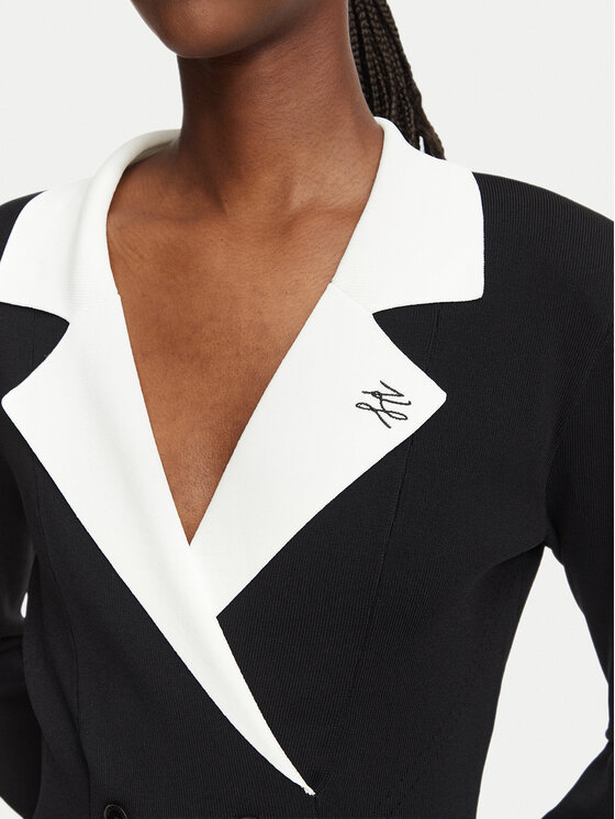 KARL LAGERFELD KARL LAGERFELD Kokteilikleit B3W13038 Must A-Line Fit