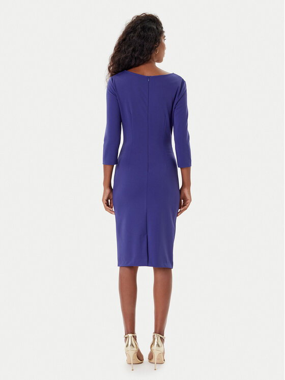 Rinascimento Rinascimento Koktel haljina CFC0126154003 Ljubičasta Slim Fit
