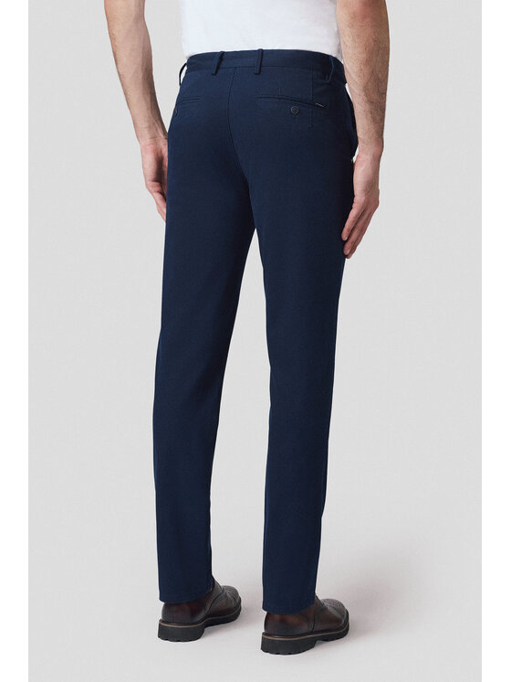 Lancerto Lancerto Chinosy Mikkeli SP082125000015 Granatowy Regular Fit