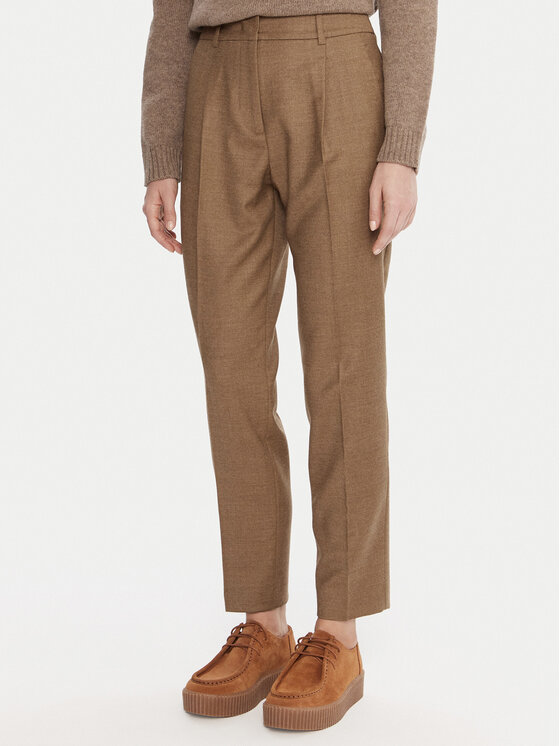 Weekend Max Mara Weekend Max Mara Szövet nadrág Caldaia 2525136152 Barna Regular Fit