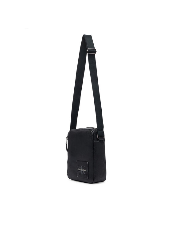 Calvin Klein Calvin Klein Taška cez rameno Bold Pebble Simple Reporter LV04D3623G Čierna