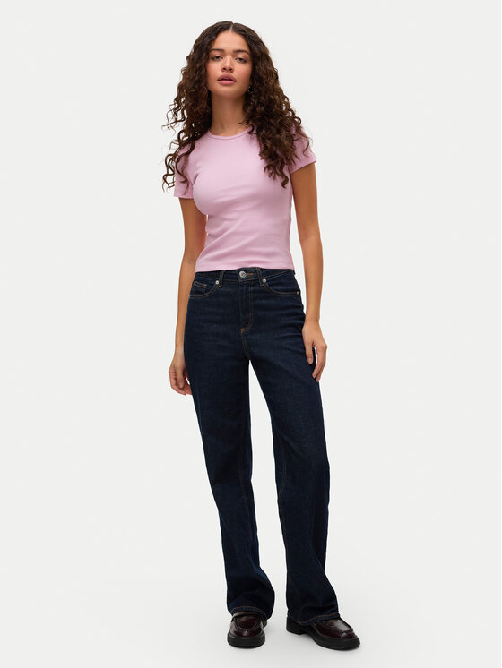 Vero Moda Vero Moda Majica Chloe 10306894 Roza Slim Fit