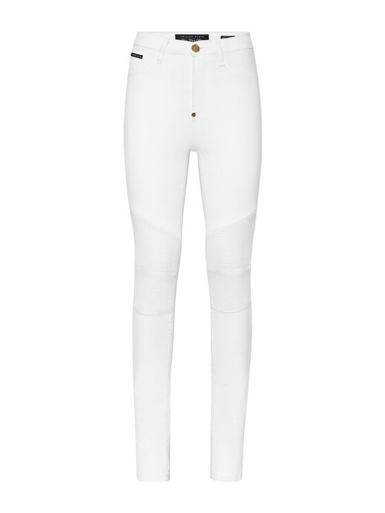 PHILIPP PLEIN PHILIPP PLEIN Jeansy 2851 Bílá