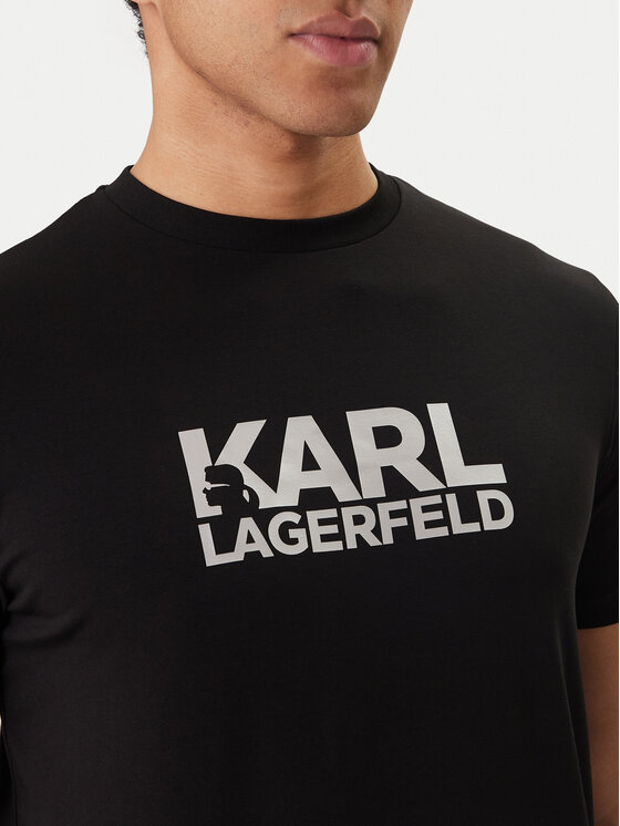 KARL LAGERFELD KARL LAGERFELD Tricou 755780 500235 Negru Regular Fit