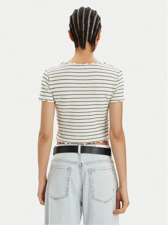ONLY ONLY T-krekls Anits 15253651 Écru Regular Fit