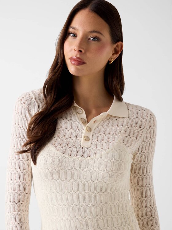Guess Guess Každodenní šaty 183429 Bílá Classic Fit