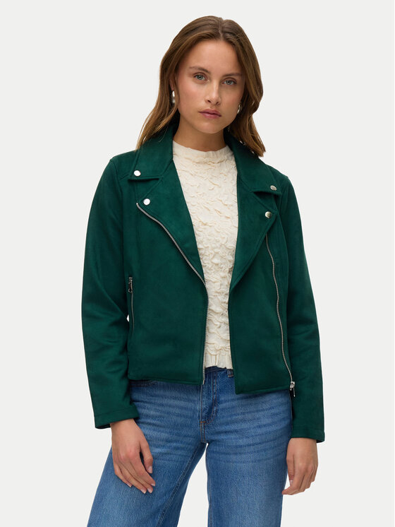 Vero Moda Vero Moda Μπουφάν από απομίμηση δέρματος Jose 10300938 Πράσινο Regular Fit