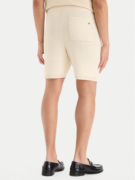 Tommy Hilfiger Tommy Hilfiger Szövet rövidnadrág MW0MW42797 Krém Regular Fit