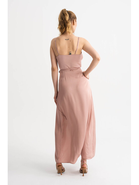 ROSE AVENUE ROSE AVENUE Sukienka koktajlowa S1 Różowy Regular Fit