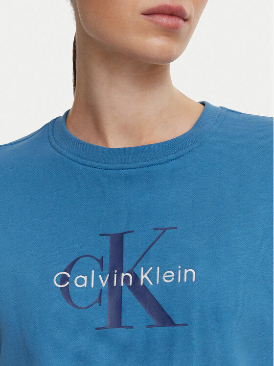 Calvin Klein Jeans Calvin Klein Jeans Bluza Monologo LV047B234G Niebieski Relaxed Fit