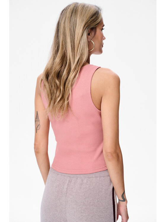 blue shadow blue shadow Top Texo Różowy Regular Fit