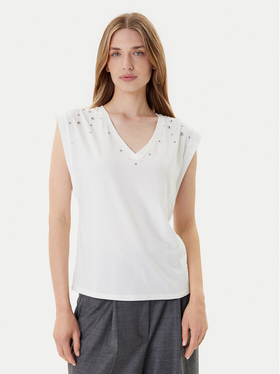 Morgan Morgan Bluse 252-DCLO Weiß Regular Fit