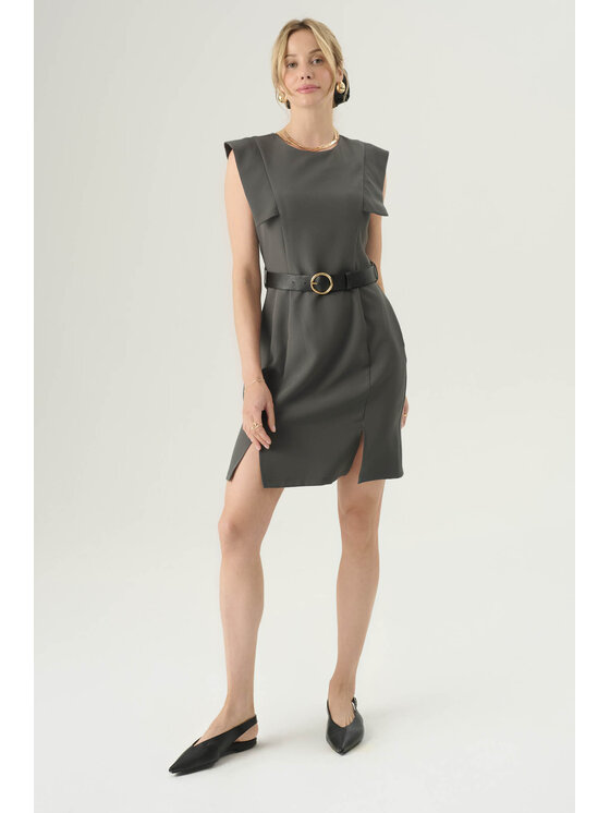 Femestage Femestage Každodenné šaty Femestage ESSENTIAL LINE DRE2590-019 Sivá Regular Fit