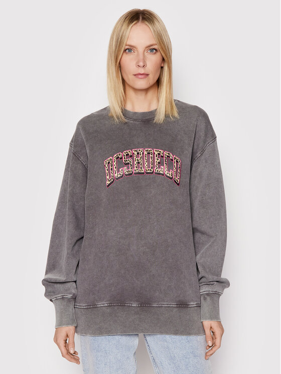 DC Jopa Varsity Pigment ADJFT03026 Siva Oversize