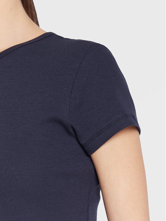 Tommy Jeans Tommy Jeans Póló Essential DW0DW14876 Sötétkék Slim Fit