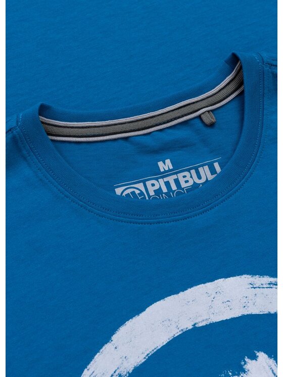PITBULL PITBULL T-Shirt LOGO PALMS Niebieski Regular Fit
