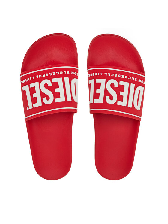 Diesel Diesel Şlapi Y02801 P4441 H8991 Roșu