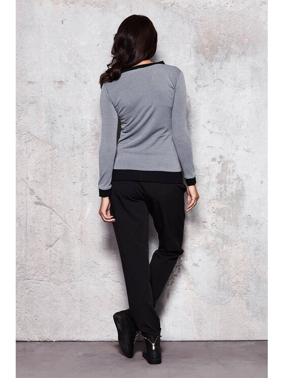 Infinite You Infinite You Kardigan M014 Szary Basic Fit