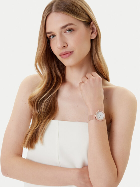 Daniel Wellington Daniel Wellington Zegarek Crystalline Bezel 3 DW00100823 Różowe złoto