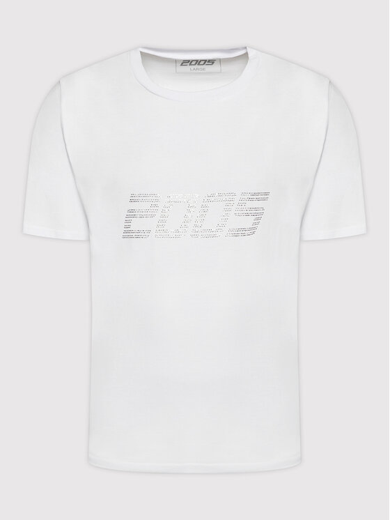 2005 2005 T-Shirt Unisex Signature Tee Bílá Relaxed Fit