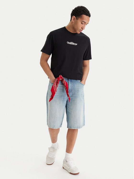 Quiksilver Quiksilver T-Shirt EQYZT08174 Czarny Regular Fit