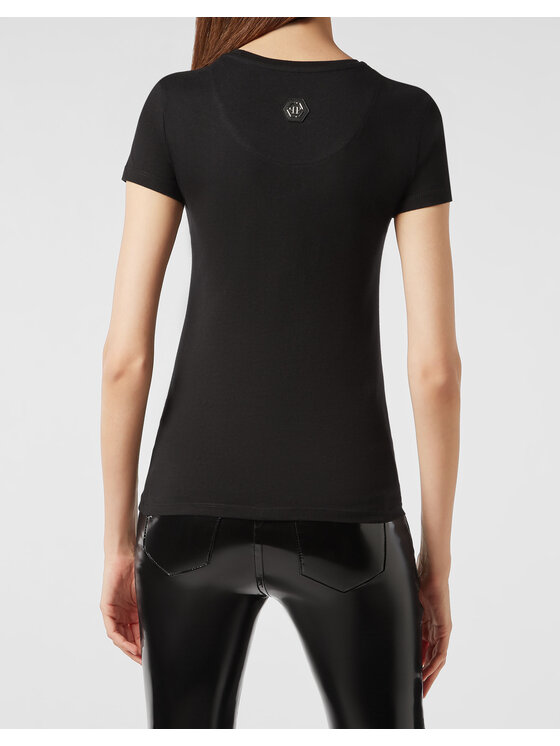 PHILIPP PLEIN PHILIPP PLEIN T-Shirt 22001 Czarny Regular Fit