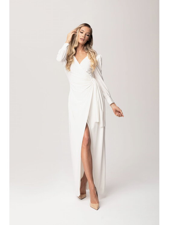 Aurora Aurora Večerní šaty Ślubna Cristal Bílá Feminine Fit