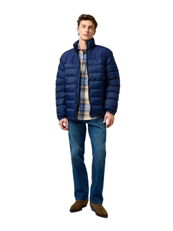 Wrangler Wrangler Kurtka puchowa 112371448 Niebieski Regular Fit