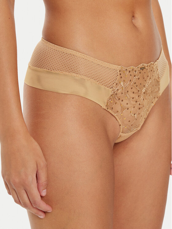Chantelle Chantelle Figi brazylijskie Fleurs Signature C12Q40 Beżowy