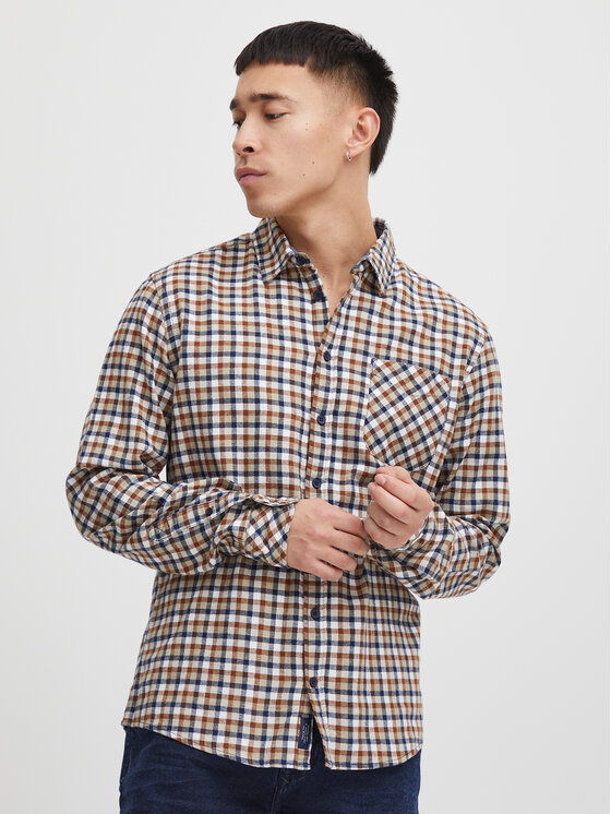 Blend Blend Srajca 20715810 Mornarsko modra Regular Fit