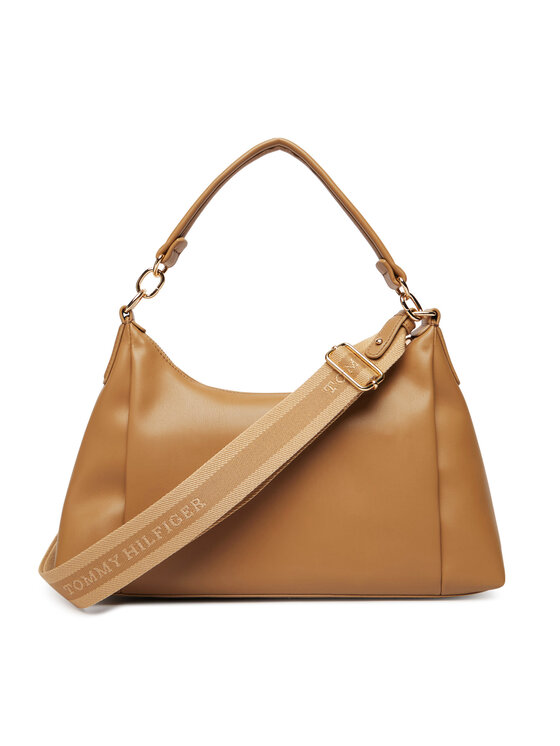 Tommy Hilfiger Tommy Hilfiger Geantă Th Essential Shoulder Bag AW0AW18373 Maro