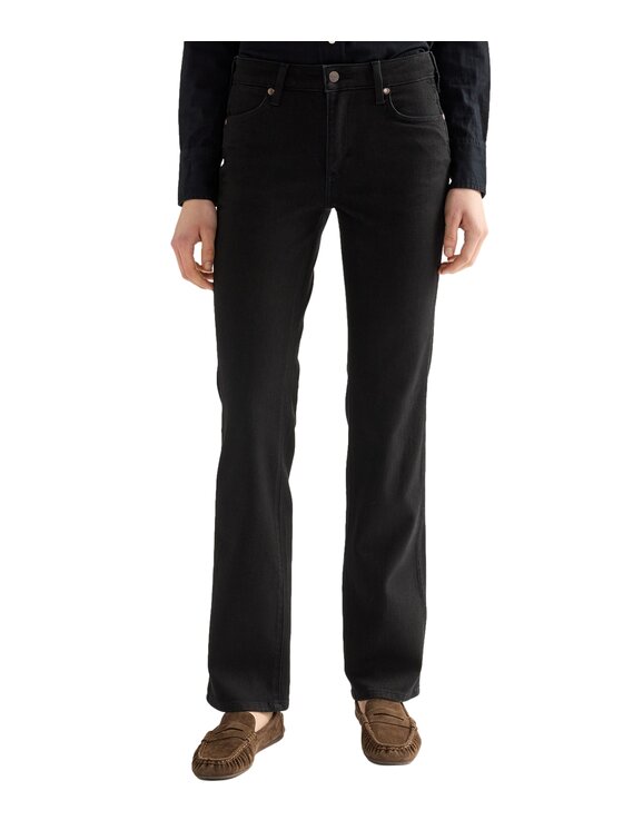 Wrangler Wrangler Jeansy 112388298 Czarny Straight Fit