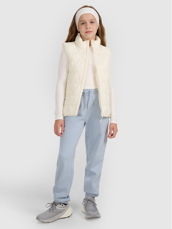 4F 4F Kamizelka OUTERWEAR Biały Oversize