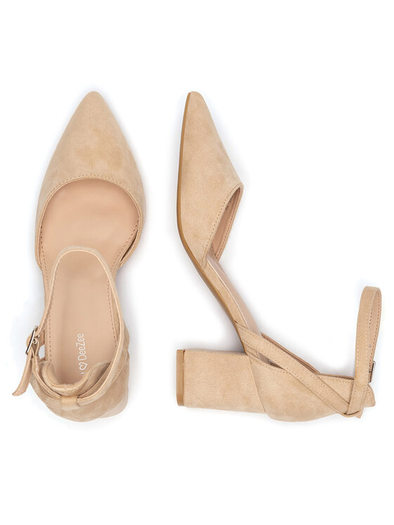 DeeZee DeeZee Czółenka WSS20968-02 Beżowy