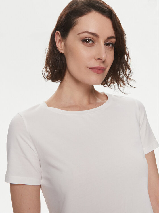 Weekend Max Mara Weekend Max Mara T-Shirt Multib 2415971011 Biały Regular Fit