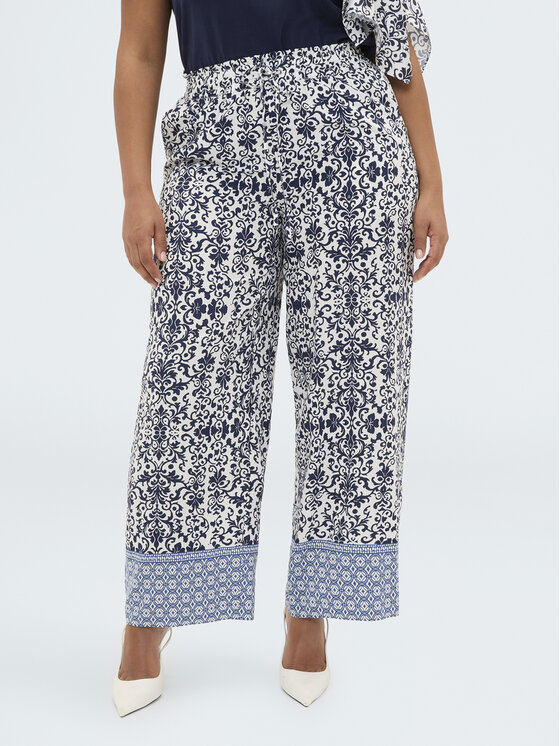 Fiorella Rubino Fiorella Rubino Pantaloni di tessuto P042T105304N0Z4 Blu Regular Fit