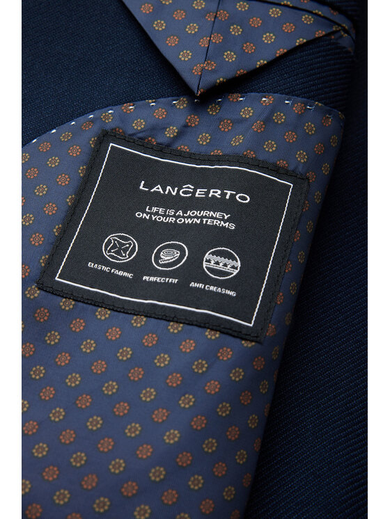 Lancerto Lancerto Marynarka Yakima MA131124000002 Granatowy Slim Fit