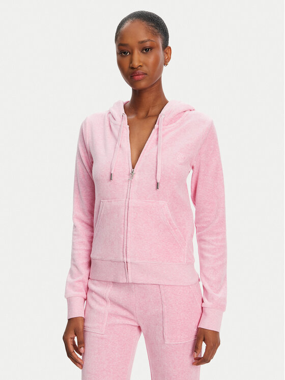 Juicy Couture Juicy Couture Pulóver Robertson JCAP176 Rózsaszín Slim Fit