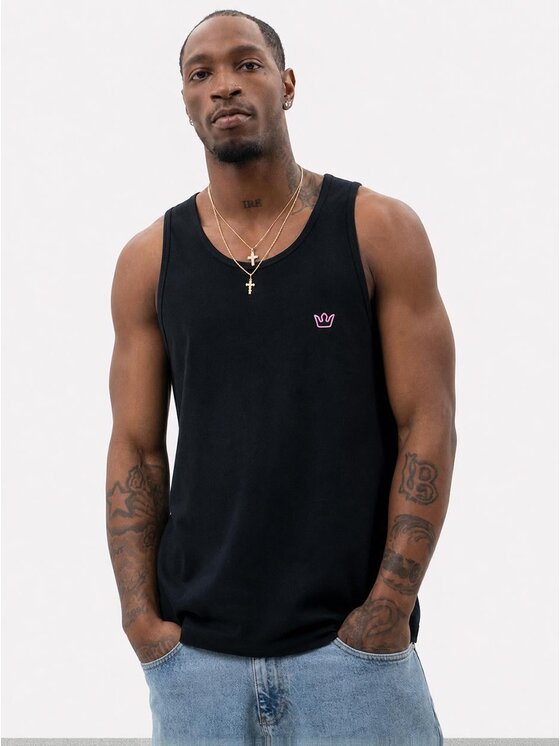 Jigga Wear Jigga Wear Tank top Pantera na trening siłownie 132285 Czarny Regular Fit