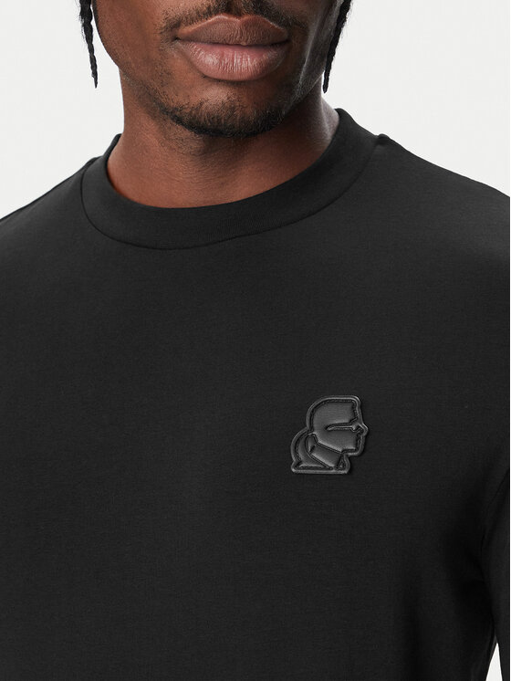 KARL LAGERFELD KARL LAGERFELD S dlhými rukávmi 755048 564235 Čierna Regular Fit