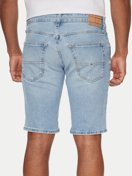 Tommy Jeans Tommy Jeans Džínsové šortky Scanton DM0DM18798 Modrá Slim Fit