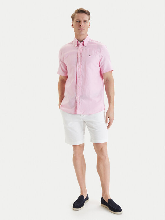 Tommy Hilfiger Tommy Hilfiger Krekls MW0MW42450 Rozā Regular Fit