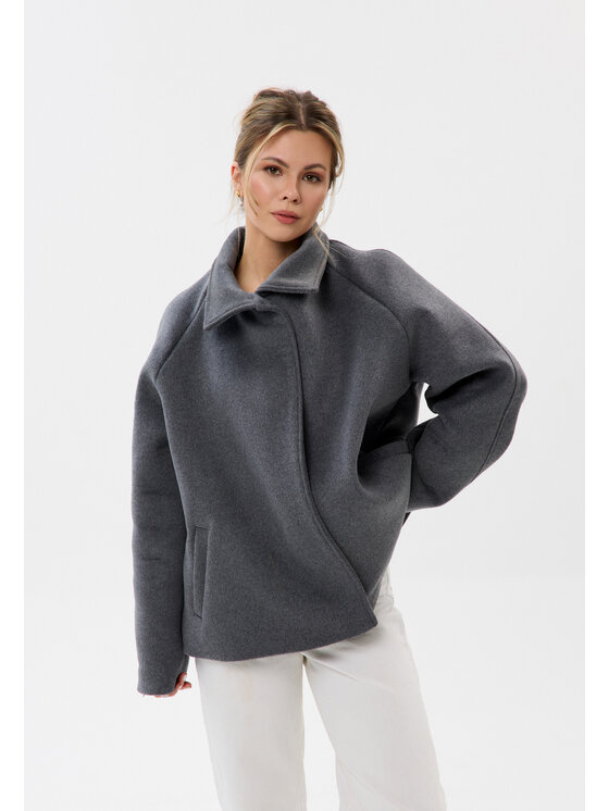 Mirons Mirons Kurtka przejściowa soft Szary Oversize