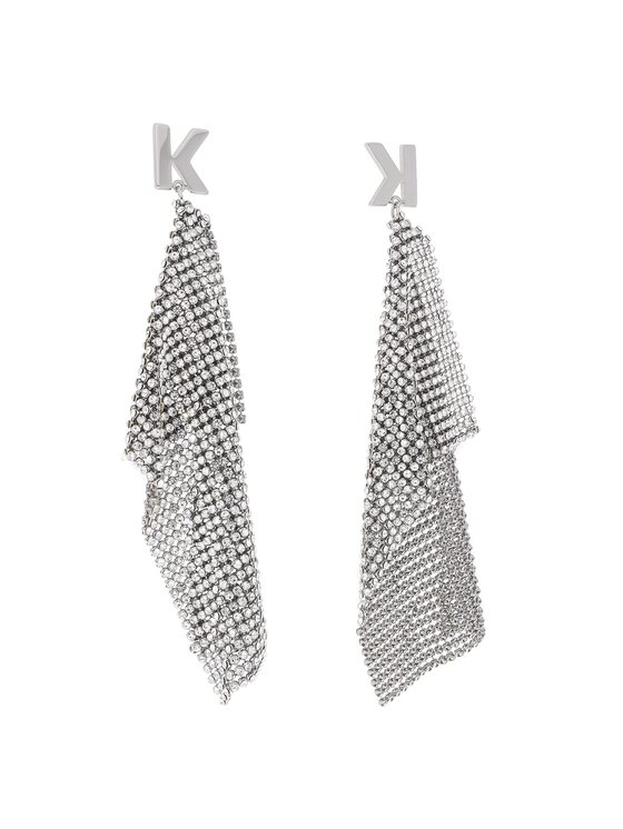 KARL LAGERFELD KARL LAGERFELD Naušnice 225W3923 Srebrna