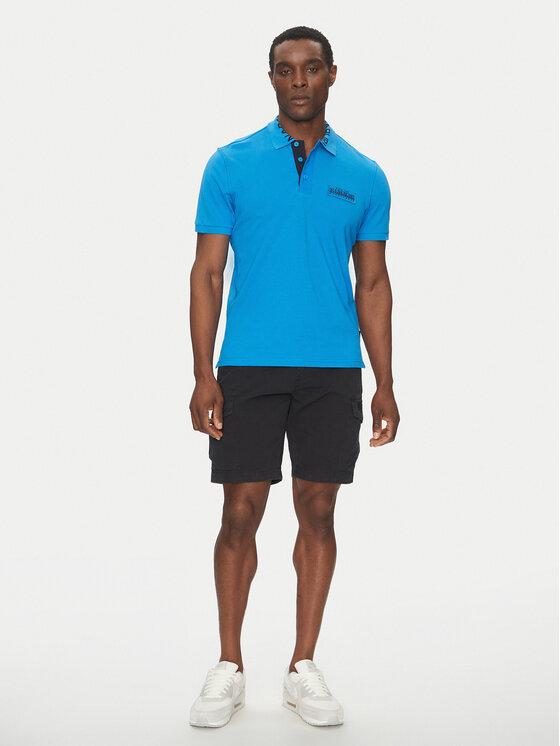 Napapijri Napapijri Polokošeľa E-Amundsen NP0A4IN9 Modrá Regular Fit