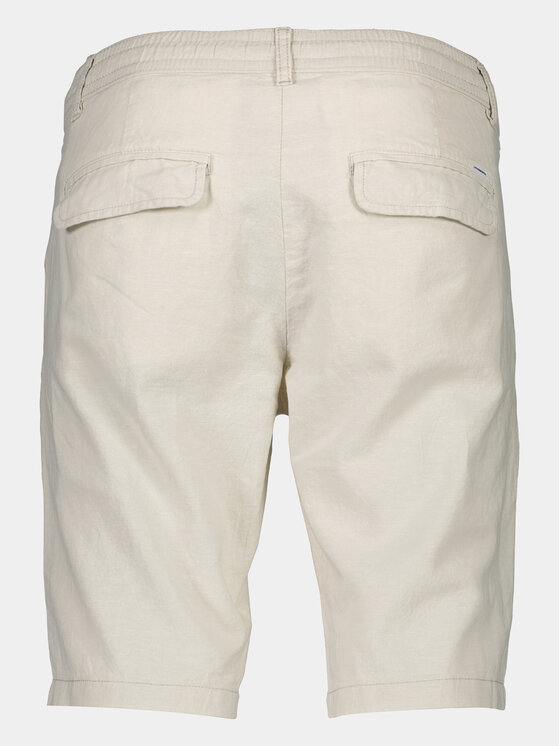 Lindbergh Lindbergh Šortky z materiálu 30-508003 Béžová Relaxed Fit